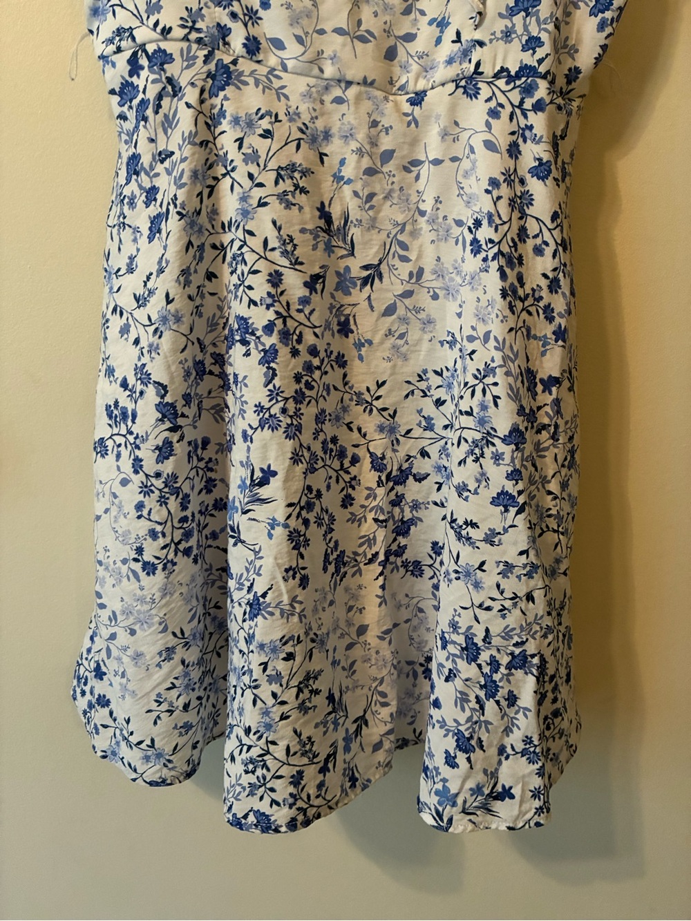 Mi Ami Ditsy Floral Mini Dress Ruffle Flutter Coquette Cottage Peasant Fairy S - Picture 4 of 13